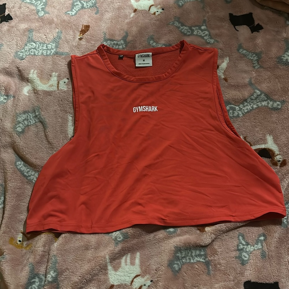 Gymshark cropped tank top with mesh back
